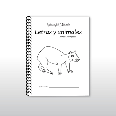Volume 1 Letras y Animales Coloring Book