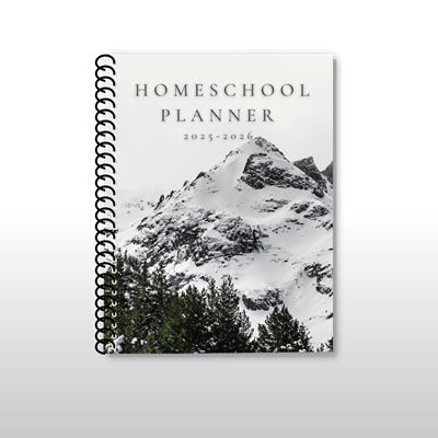 Homeschool Planner 2025-2026 - Snowy Mountain