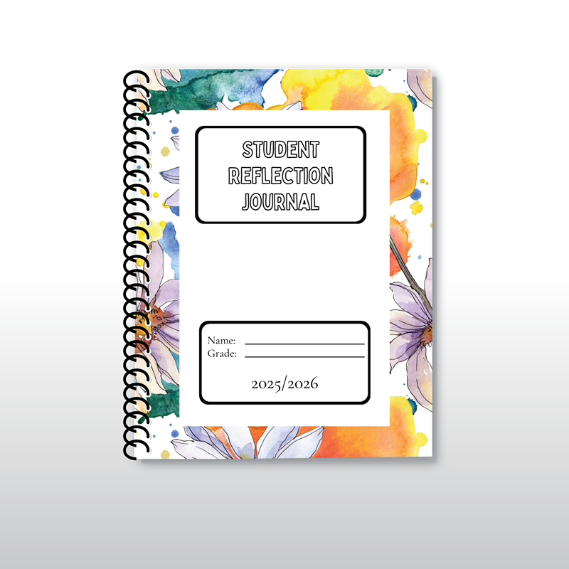 Student Reflection Journal 2025-2026 - Daisy Watercolor