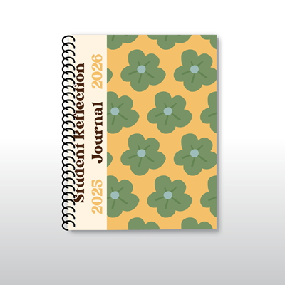 Student Reflection Journal 2025-2026 - Yellow-Green Floral