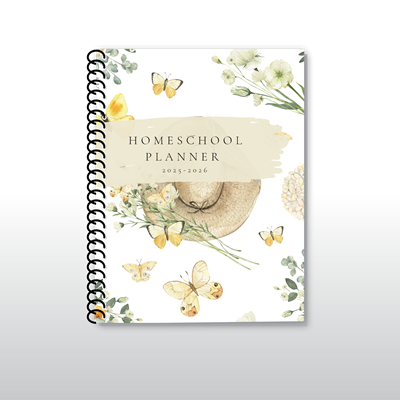 Homeschool Planner 2025-2026 - Garden Hat