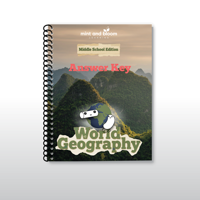 World Geography: Middle School Edition Answer Key